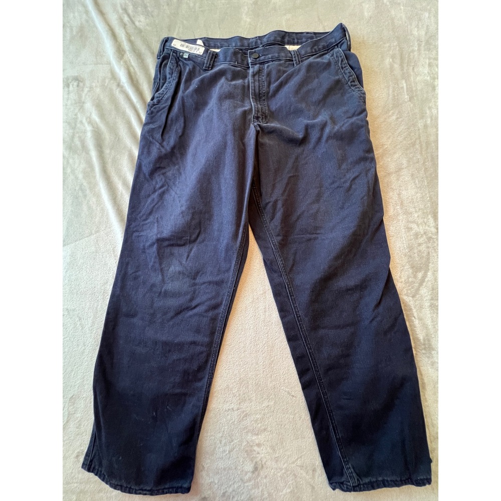Carhartt Work Pants Mens 38x30 Navy Blue FR Flame Resistant ARC 2 NFPA